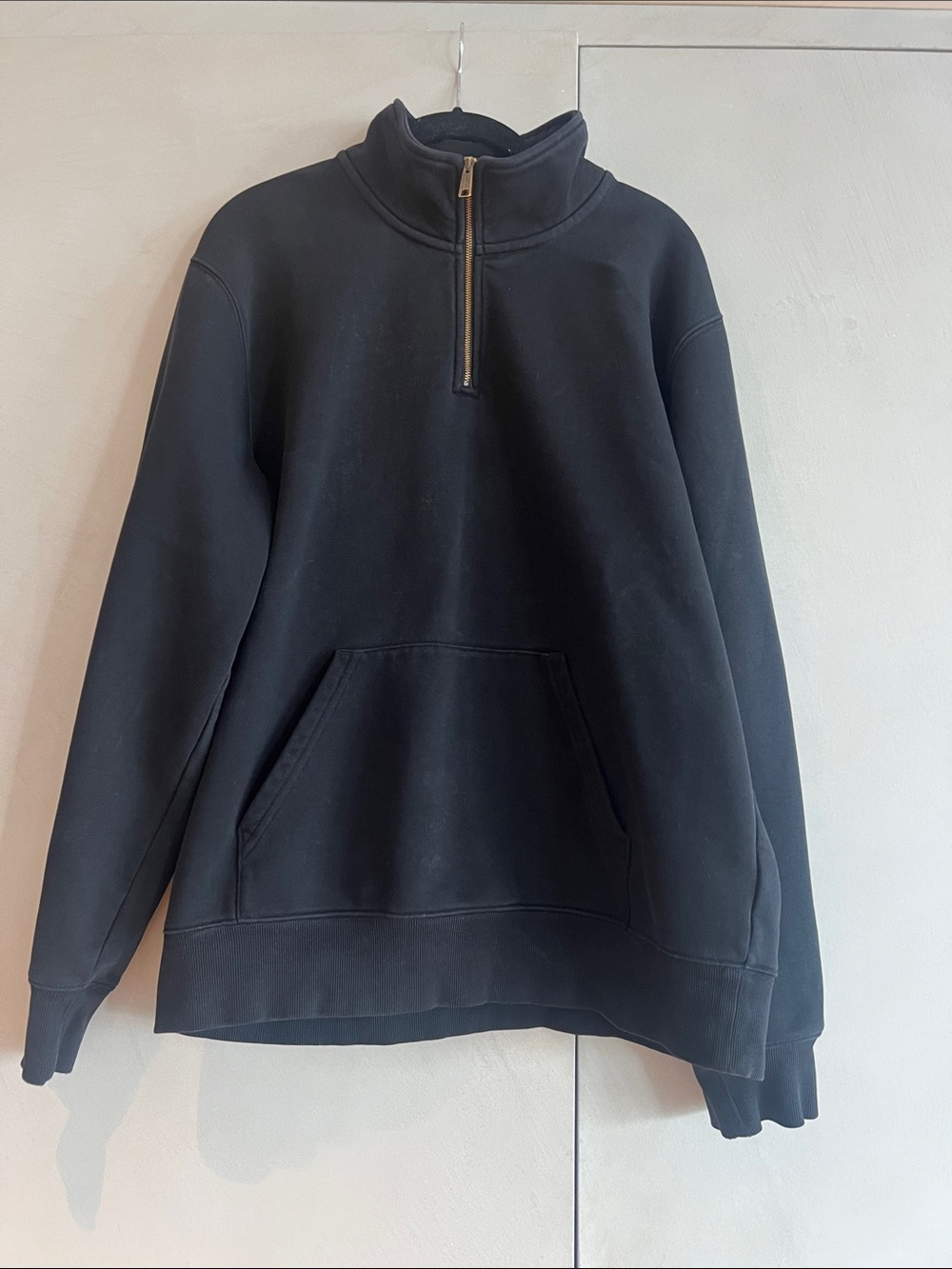 Carhartt WIP Men's Quarter-Zip Pullover Sweatshirt - Black